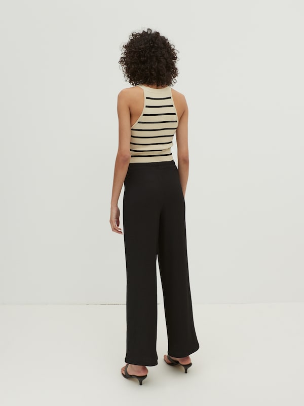 EDITED EDITED Wide Leg Hose 'Philine' in Schwarz Kostenlose Rückgabe