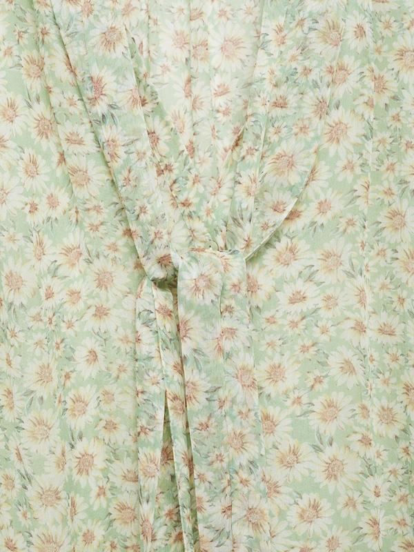 MANGO MANGO Bluse 'BELLE' in Hellgrün Zeitbegrenzte Promotion