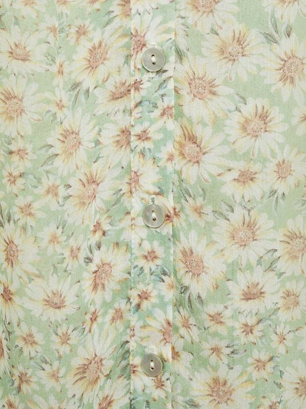 MANGO MANGO Bluse 'BELLE' in Hellgrün Zeitbegrenzte Promotion