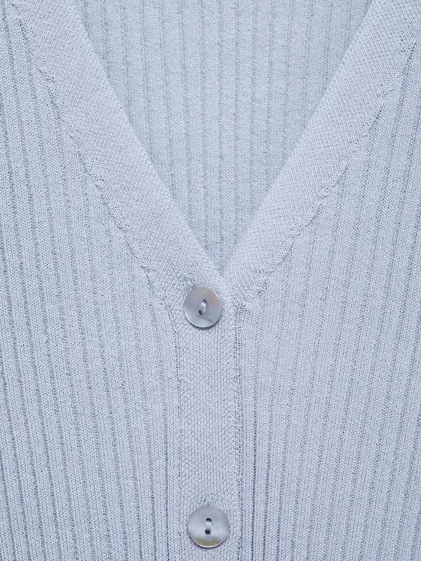 MANGO MANGO Strickjacke 'BUGAMBI' in Hellblau Bis zu 50% Rabatt