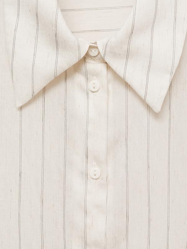 MANGO MANGO Bluse 'CORTAZAR' in Ecru Bis zu 65% Rabatt