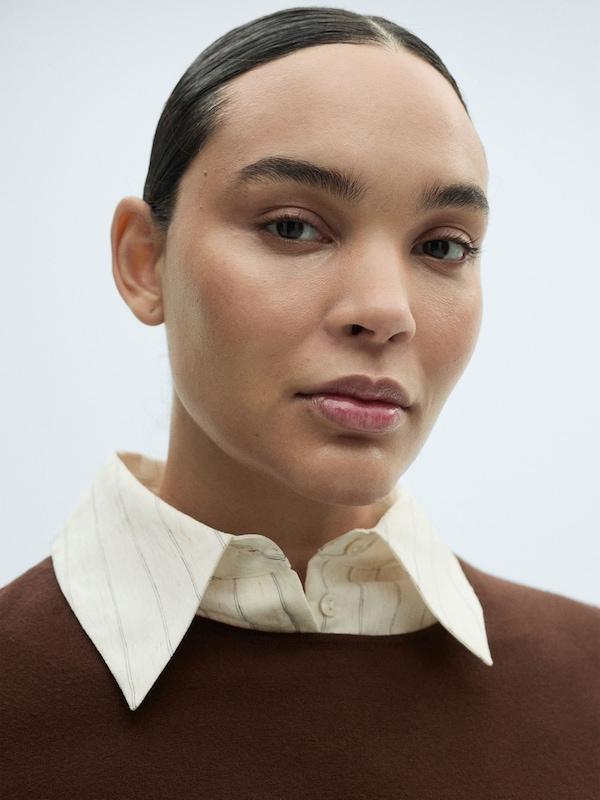 MANGO MANGO Pullover 'RIRA' in Braun Vierteljährliche Förderung