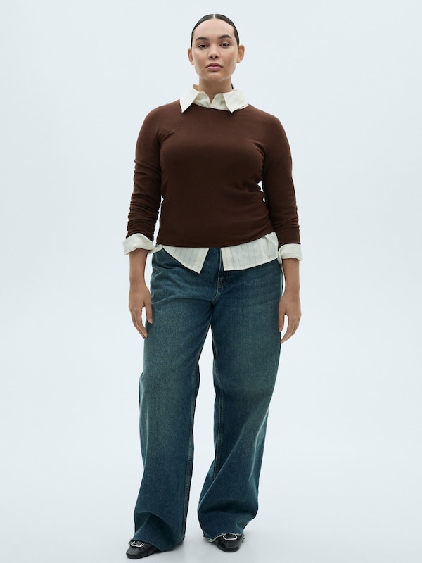 MANGO MANGO Pullover 'RIRA' in Braun Vierteljährliche Förderung