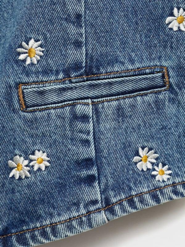 MANGO MANGO Weste 'MASSY' in Blue Denim Bis zu 55% Rabatt