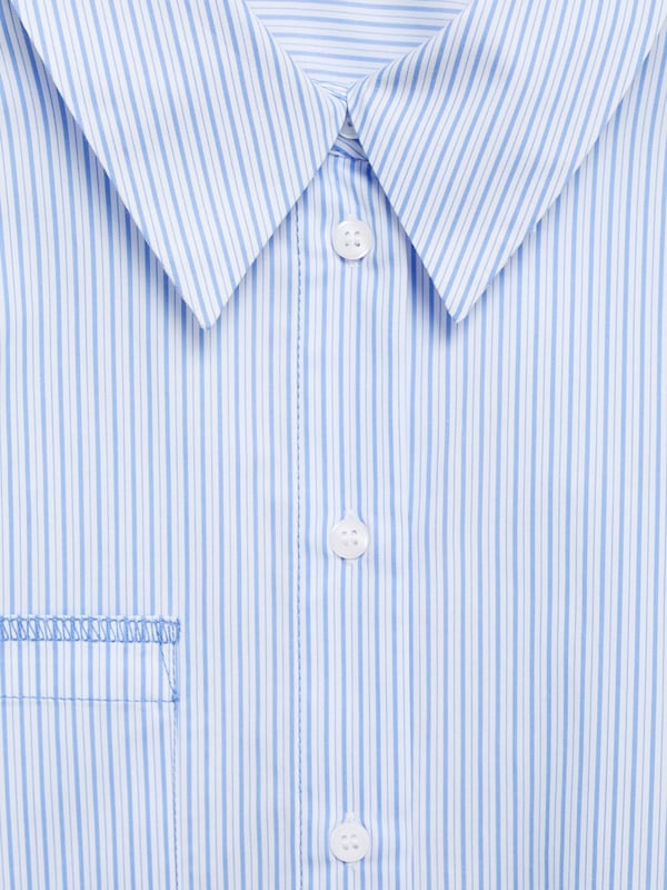 MANGO MANGO Bluse 'CUTTY' in Saphir Taubenblau Kostenloser Versand international