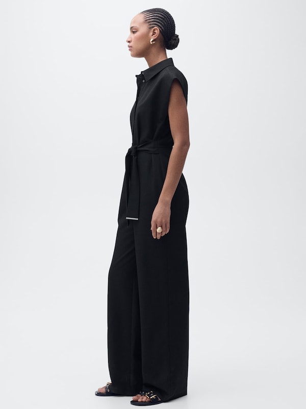 MANGO MANGO Jumpsuit 'Rondi' in Schwarz 50% Rabatt für begrenzte Zeit