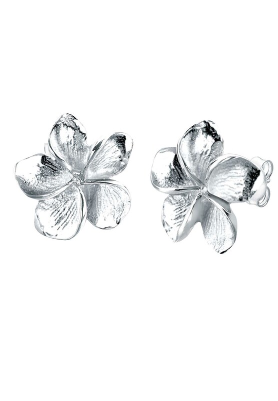 ELLI ELLI Ohrringe 'Frangipani Blüte' in Silber Verkauf