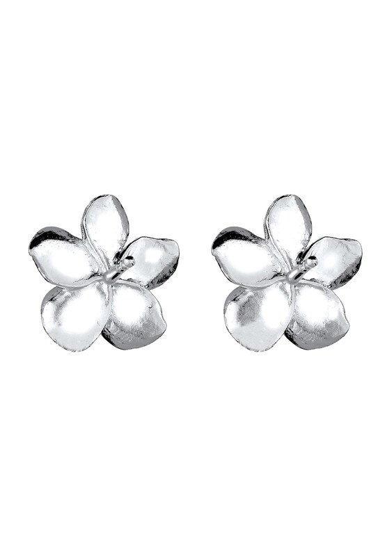 ELLI ELLI Ohrringe 'Frangipani Blüte' in Silber Verkauf