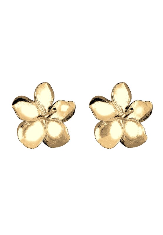 ELLI ELLI Ohrringe 'Frangipani Blüte' in Gold Angebote
