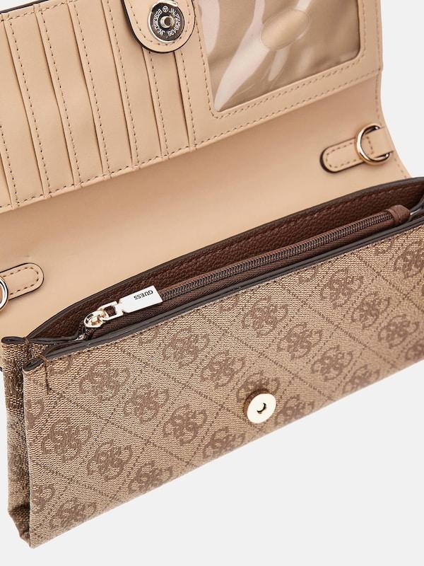 GUESS GUESS Clutch 'Noelle' in Dunkelbeige Discount Store für neue Produkte