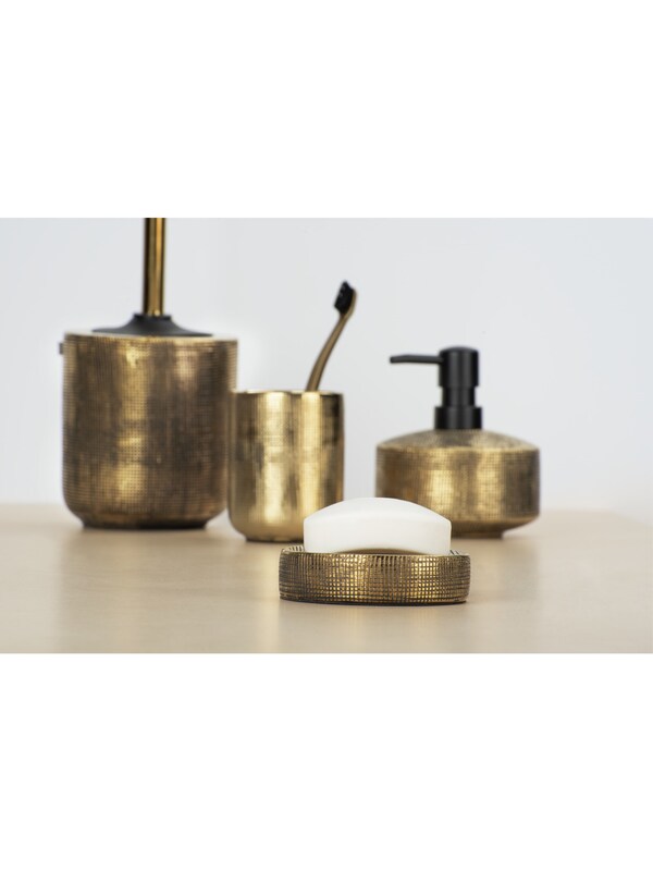Wenko Wenko Bad-Accessoire Set 'Rivara' in Gold Bis zu 50% Rabatt