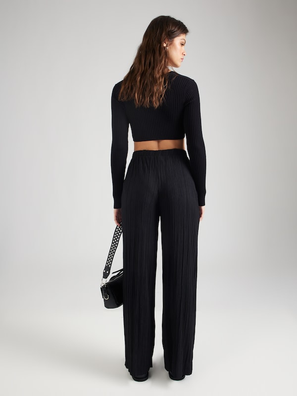 VILA VILA Wide Leg Hose in Schwarz Cyber Monday