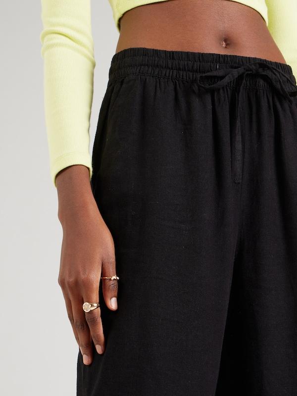 VERO MODA VERO MODA Wide Leg Hose 'LINN' in Schwarz Weihnachtsangebot