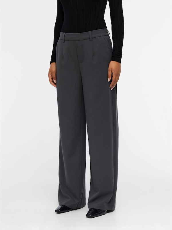 OBJECT OBJECT Wide Leg Hose 'OBJLisa' in Grau Vatertagsangebot