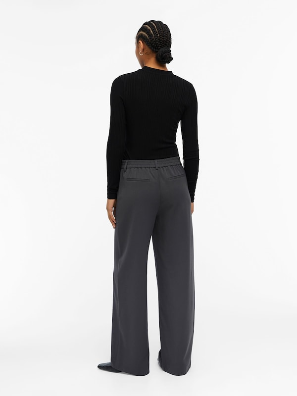 OBJECT OBJECT Wide Leg Hose 'OBJLisa' in Grau Vatertagsangebot