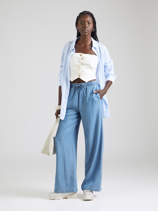 VERO MODA VERO MODA Wide Leg Hose 'VMBREE' in Blue Denim Neueste Mode