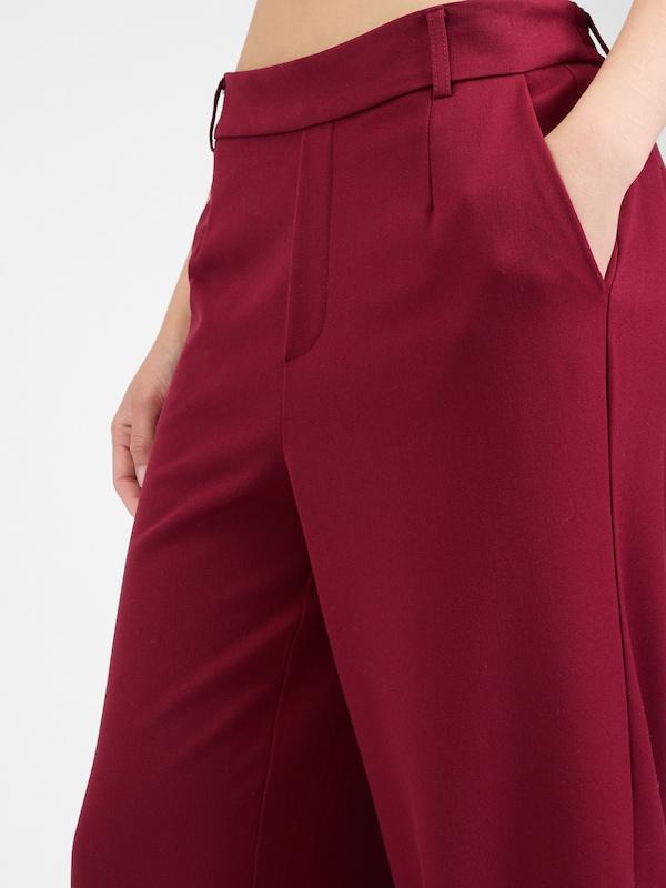 VILA VILA Wide Leg Hose 'VIVARONE' in Dunkelrot Neuheiten