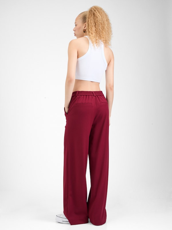 VILA VILA Wide Leg Hose 'VIVARONE' in Dunkelrot Neuheiten