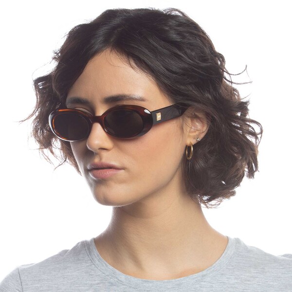 LE SPECS LE SPECS Sonnenbrille 'Work It' in Kastanienbraun Schoko Speichern exportieren