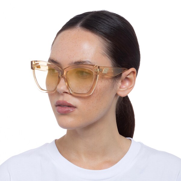 LE SPECS LE SPECS Sonnenbrille 'Vamos' in Champagner Günstiger Verkauf