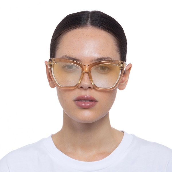 LE SPECS LE SPECS Sonnenbrille 'Vamos' in Champagner Günstiger Verkauf