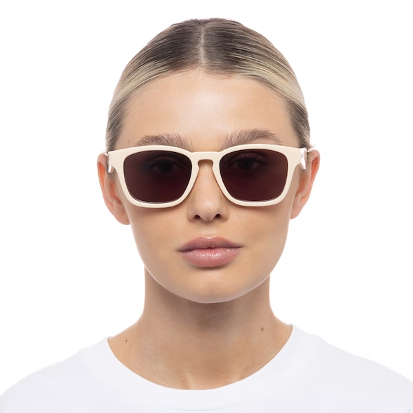 LE SPECS LE SPECS Sonnenbrille 'Players Playa' in Elfenbein Fabrikpreis