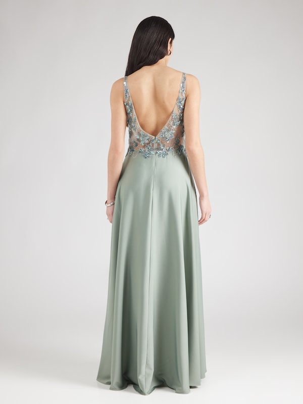 Unique Unique Kleid in Pastellgrün Große Rabatte
