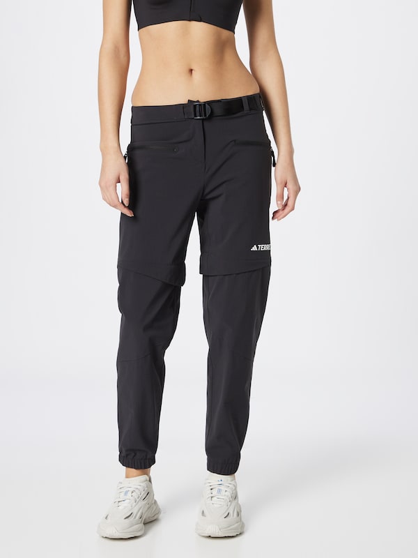 ADIDAS TERREX ADIDAS TERREX Tapered Sporthose 'Utilitas Zip-Off' in Schwarz JETZT KAUFEN