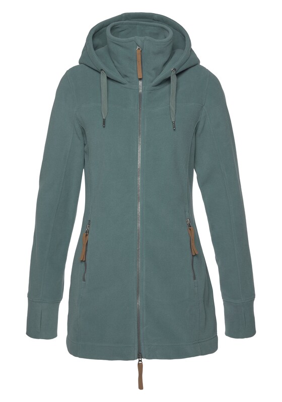 POLARINO POLARINO Funktionsfleecejacke in Taubenblau Letzte 2 Tage
