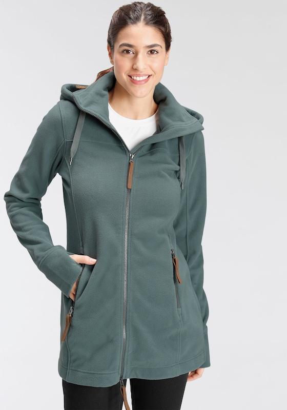 POLARINO POLARINO Funktionsfleecejacke in Taubenblau Letzte 2 Tage