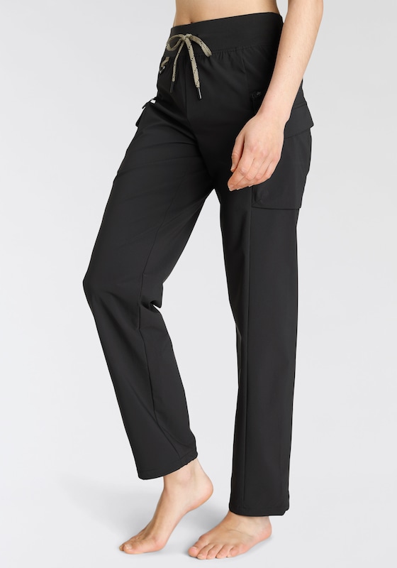 LASCANA ACTIVE LASCANA ACTIVE Regular Outdoorhose in Schwarz Sonderangebot der Fabrik