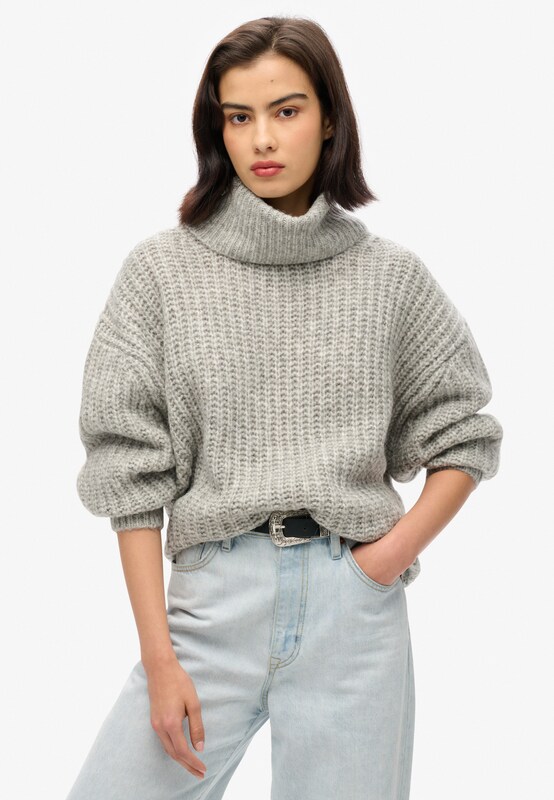 Superdry Superdry Pullover in Hellgrau Im Verkauf