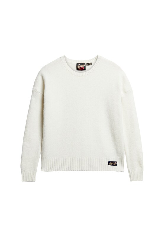 Superdry Superdry Pullover in Weiß Auslauf