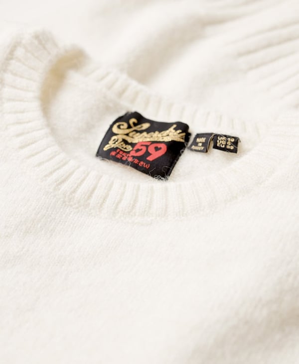 Superdry Superdry Pullover in Weiß Auslauf