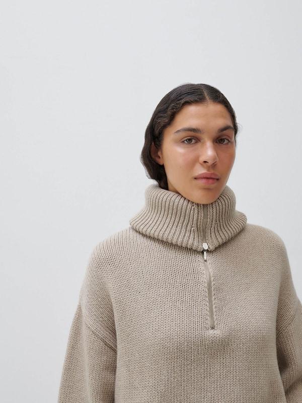 ABOUT YOU x Marie von Behrens ABOUT YOU x Marie von Behrens Pullover 'Valentina' (GRS) in Kitt Verkauf