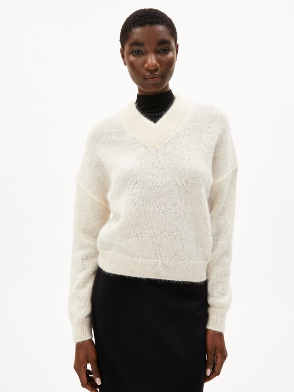 ARMEDANGELS ARMEDANGELS Strickpullover ' MOHAIR ' in Beige im Angebot