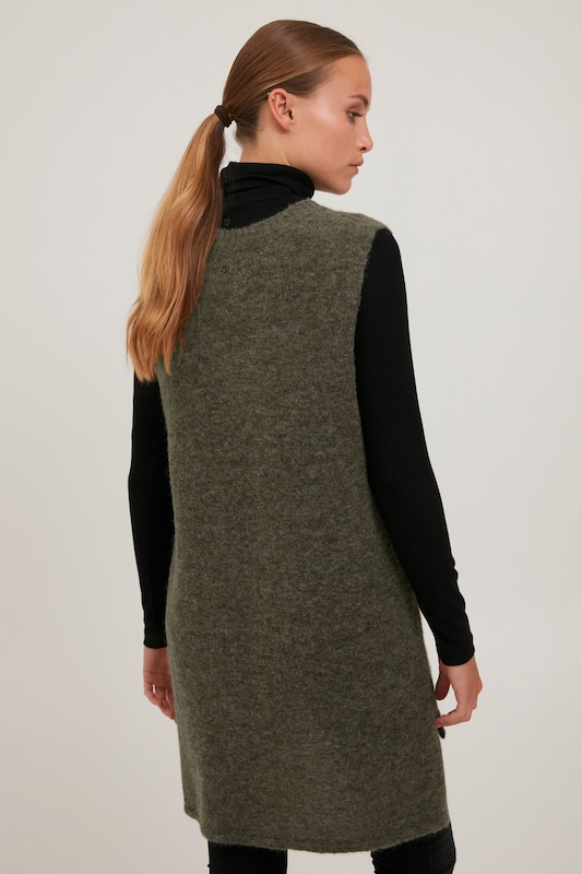 PULZ Jeans PULZ Jeans Pullover 'ASTRID' in Grün Günstiger Verkauf