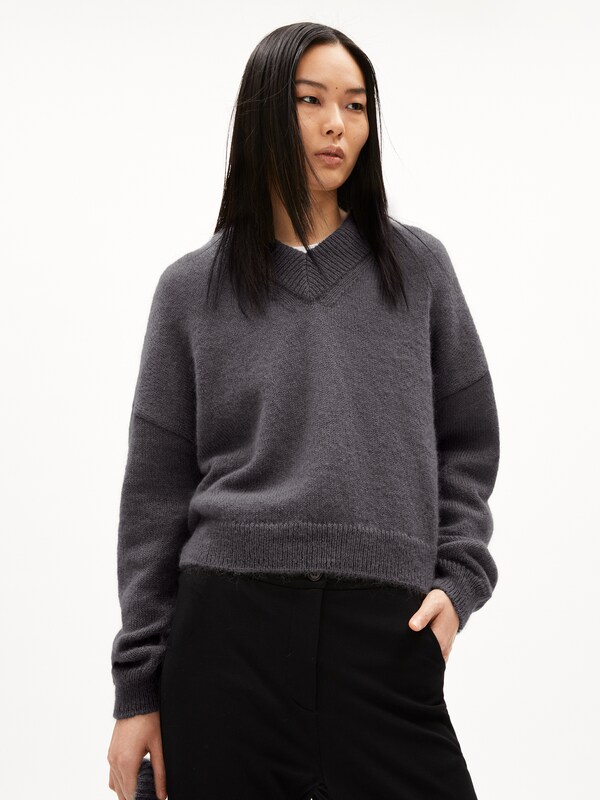 ARMEDANGELS ARMEDANGELS Strickpullover ' MOHAIR ' in Schwarz Fabrikverkauf