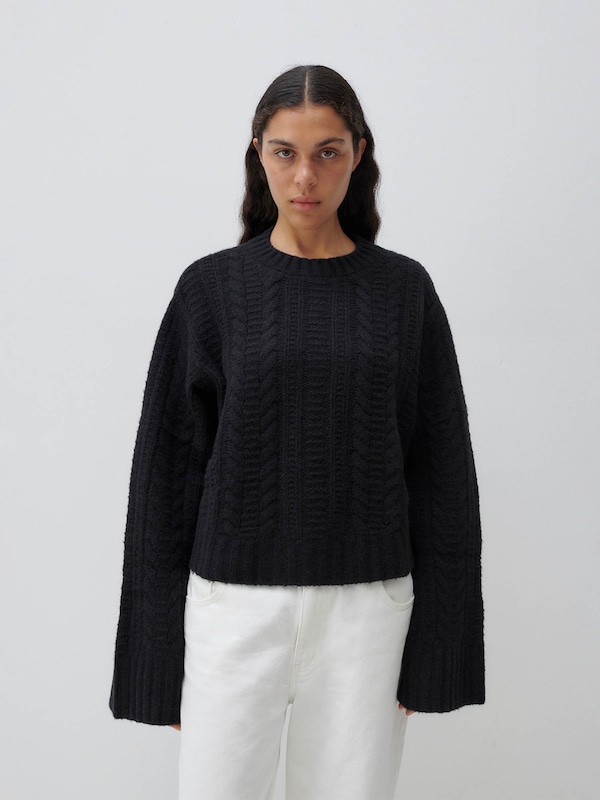 ABOUT YOU x Marie von Behrens ABOUT YOU x Marie von Behrens Pullover 'Agathe' in Schwarz Kostenloser Versand