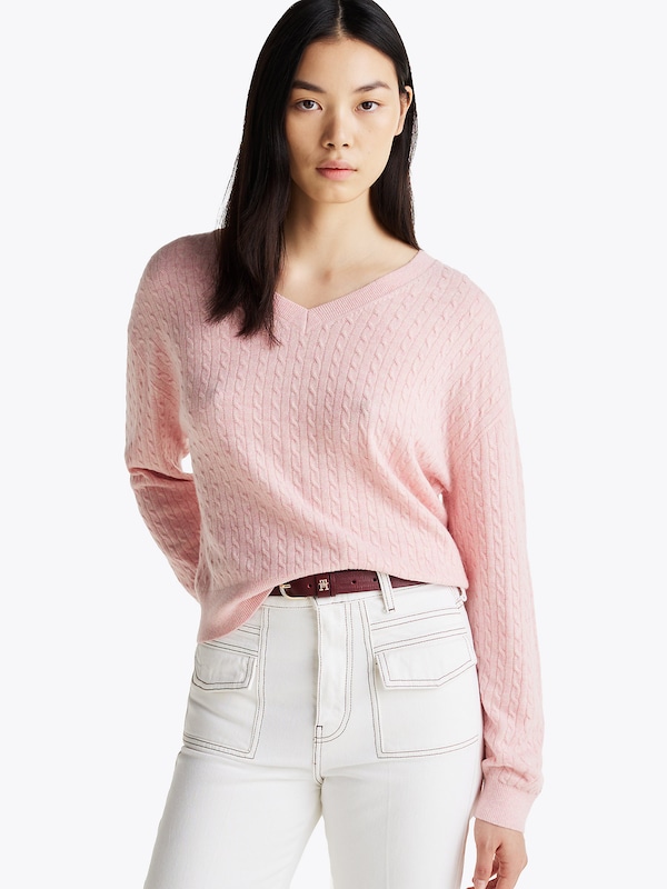 TOMMY HILFIGER TOMMY HILFIGER Pullover in Hellpink Versandkostenfrei
