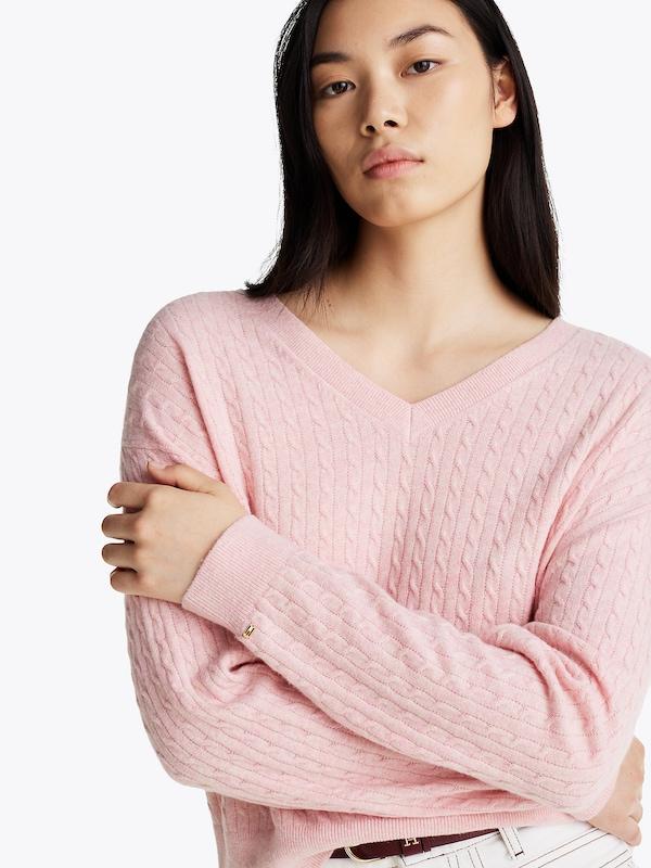 TOMMY HILFIGER TOMMY HILFIGER Pullover in Hellpink Versandkostenfrei
