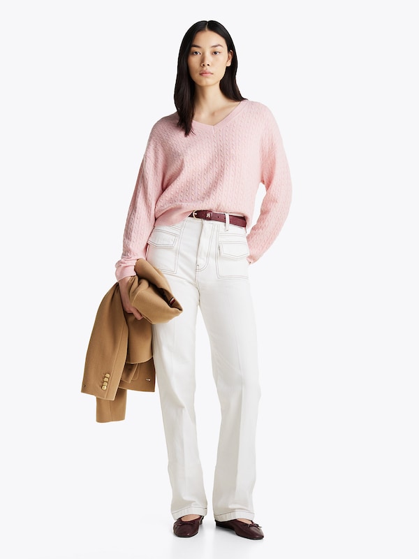 TOMMY HILFIGER TOMMY HILFIGER Pullover in Hellpink Versandkostenfrei