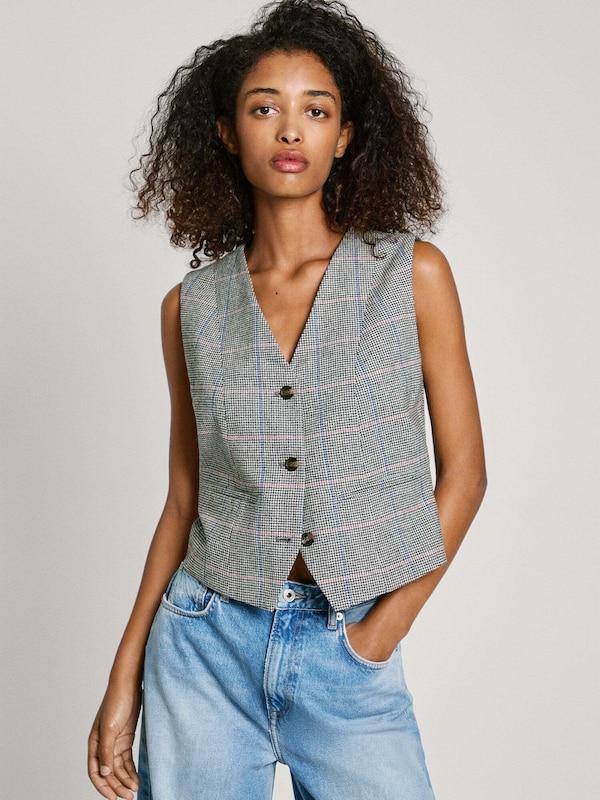 Pepe Jeans Pepe Jeans Anzugweste 'Florina' in Weiß Große Rabatte