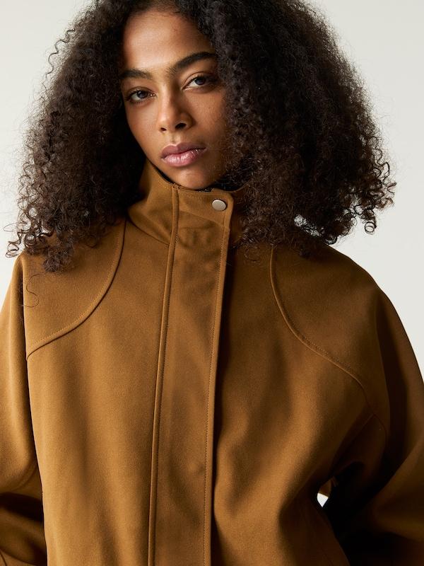 Pullu0026Bear Pull&Bear Jacke in Karamell Super Sparpreis