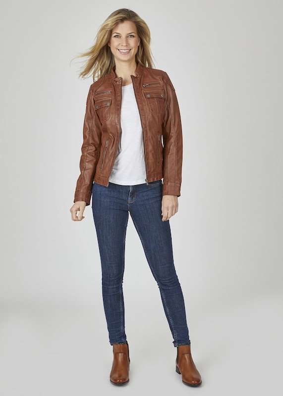 7ELEVEN 7ELEVEN Übergangsjacke 'Performance' in Braun Kostenlose Rückgabe